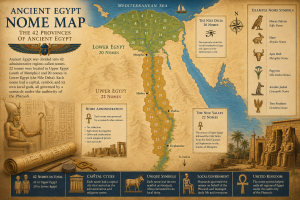 Ancient Egyptian Nome Map: The 42 Provinces of Ancient Egypt