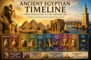 Ancient Egyptian Timeline: Complete Chronology from Prehistory to Cleopatra