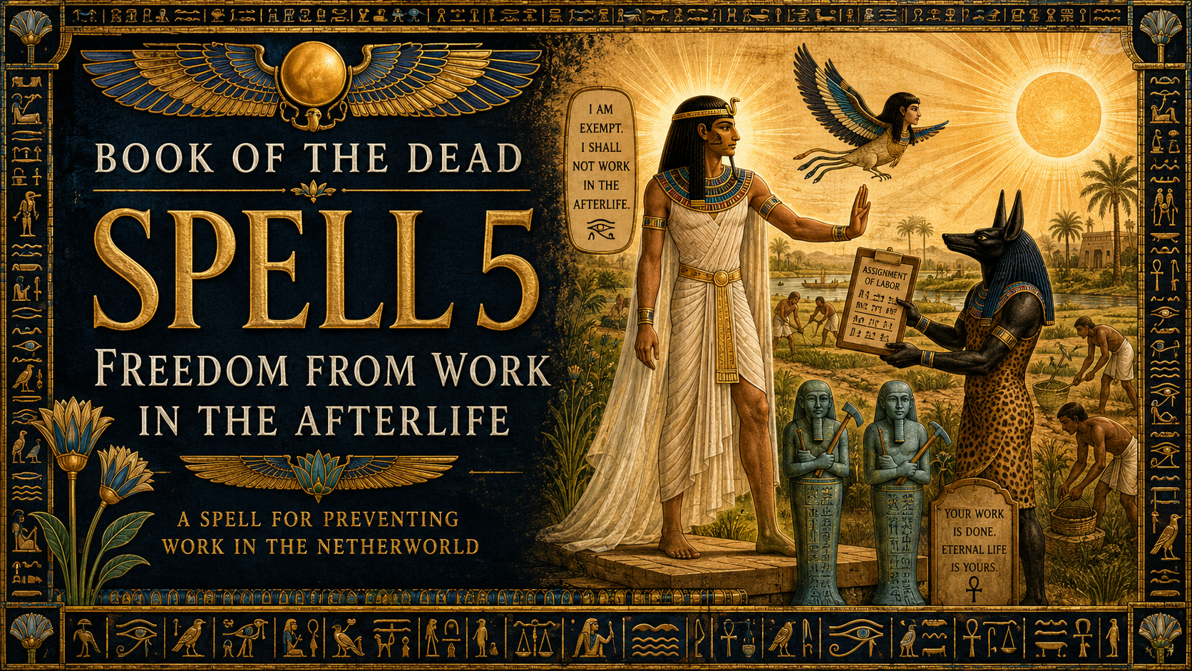 Book of the Dead Spell 5: Translation, Meaning, and Freedom From Work in the Afterlife