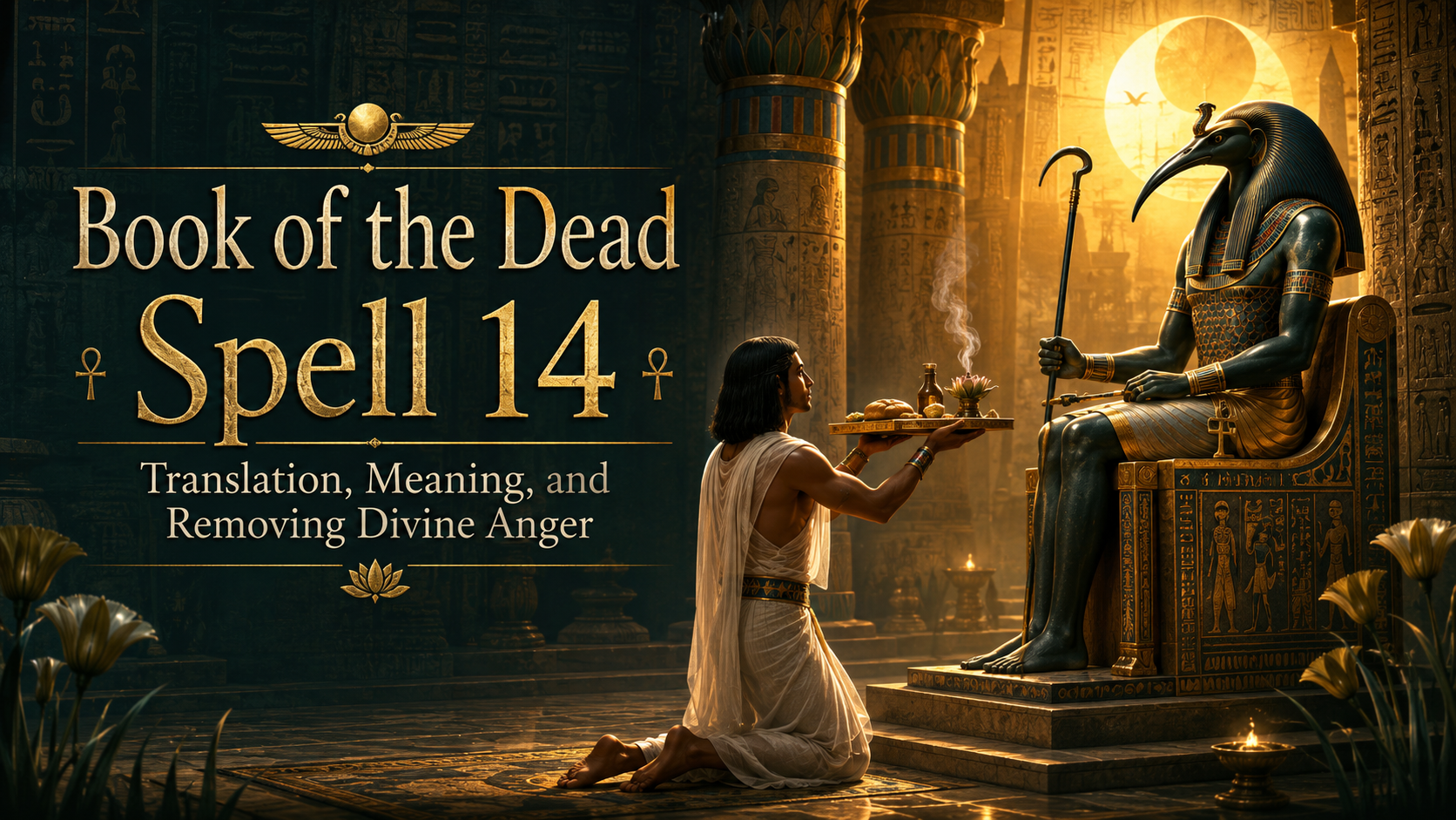 Book of the Dead Spell 14: Translation, Meaning, and Removing Divine Anger