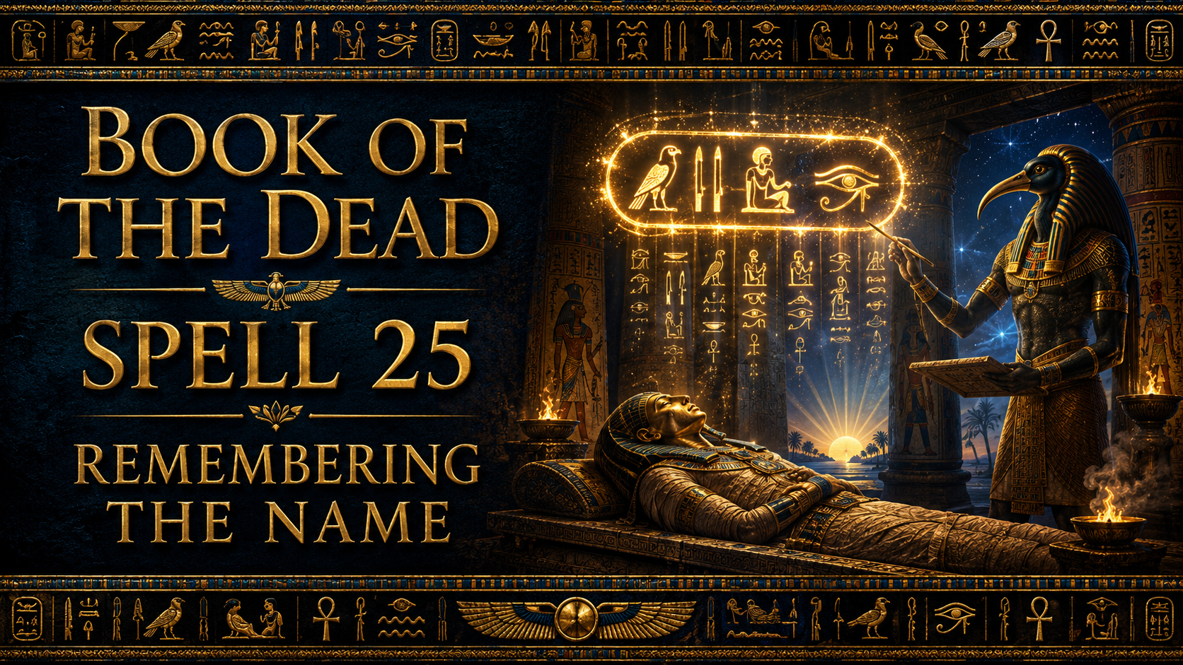 Book of the Dead Spell 25: Remembering Your Name in the Afterlife