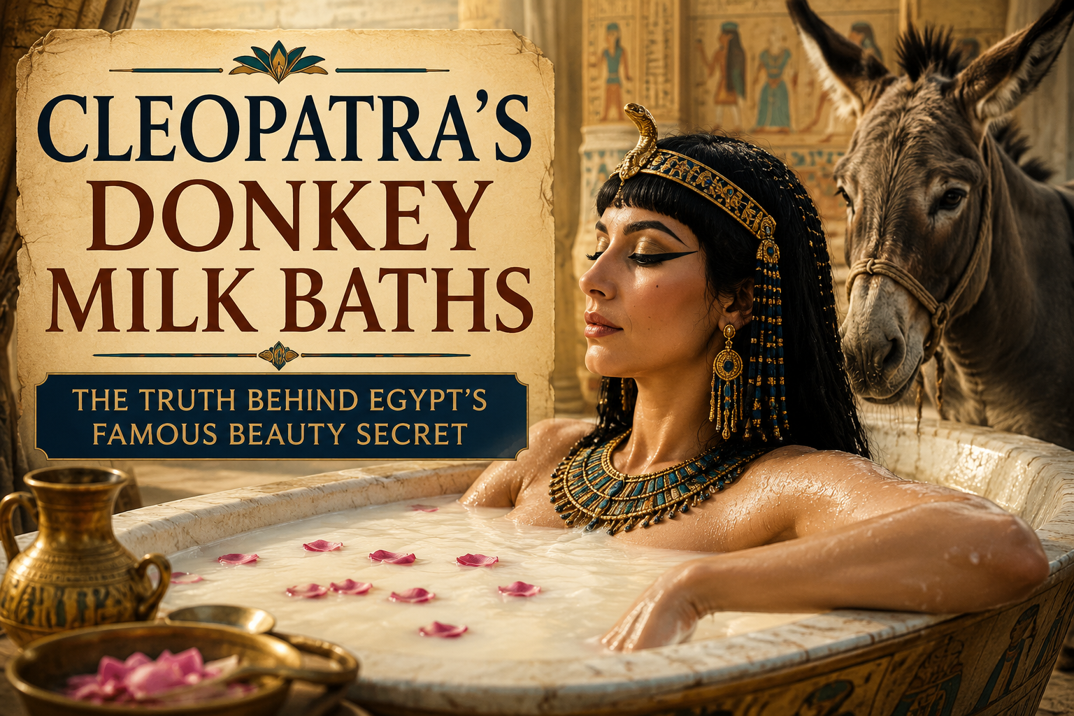 Cleopatra's Donkey Milk Baths: The Truth Behind Egypt's Famous Beauty Secret