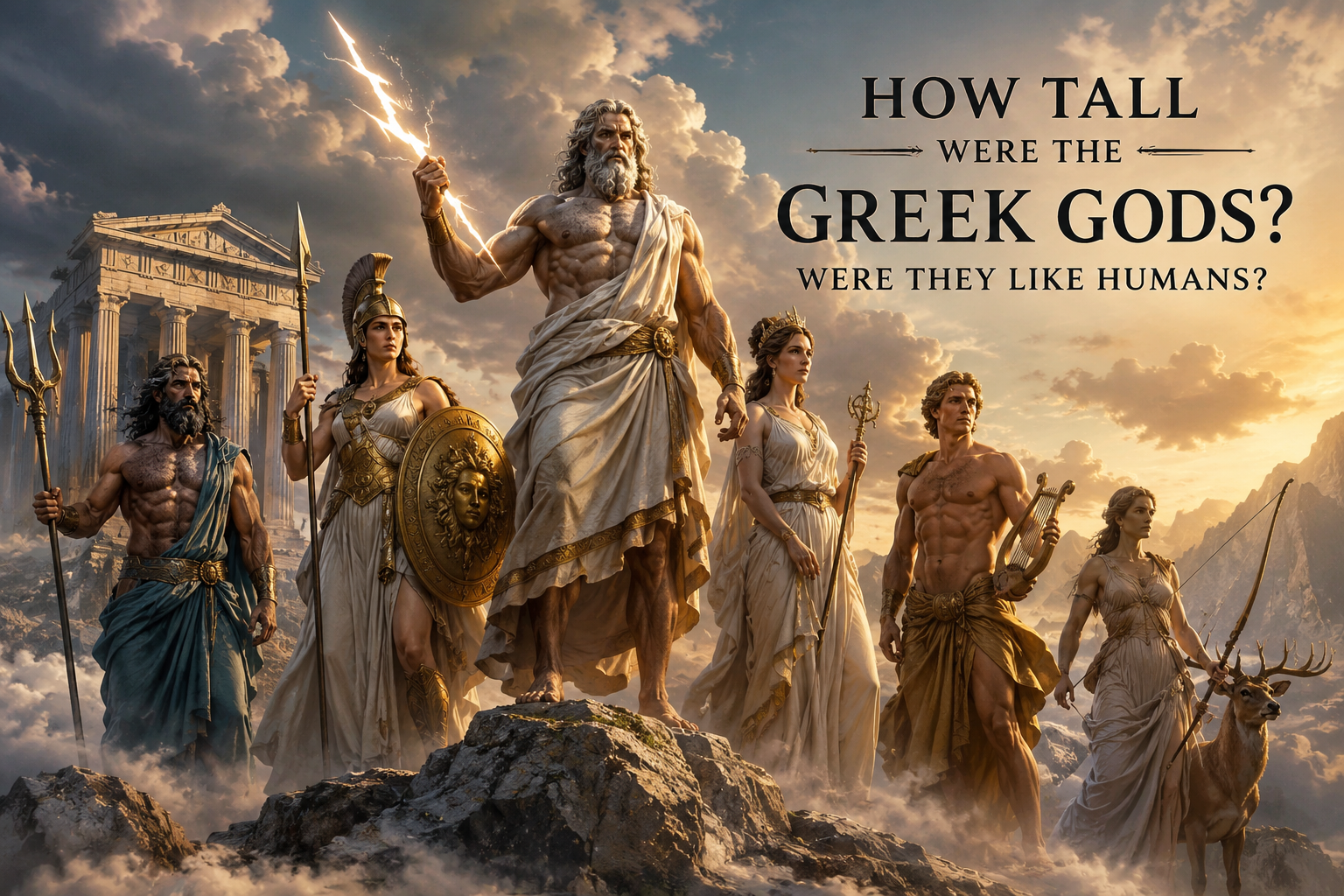 How Tall Were The Greek Gods? Were They Like Humans?