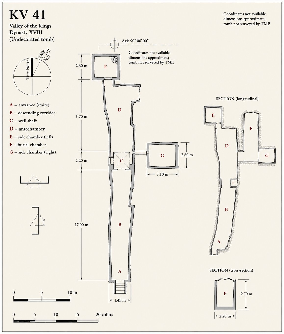 KV 41 Tomb Map