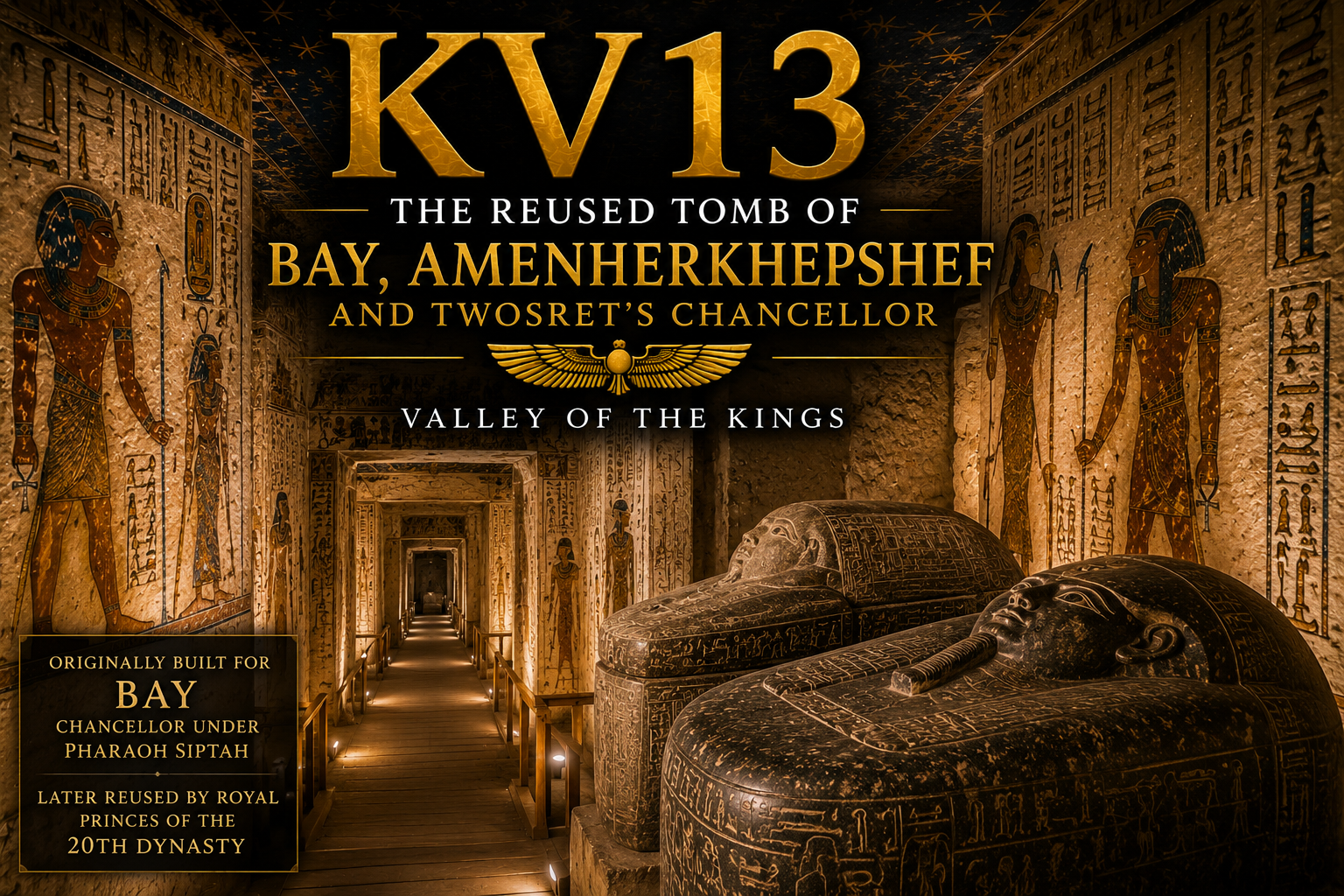 KV13: The Reused Tomb of Bay, Amenherkhepshef, and Twosret's Chancellor