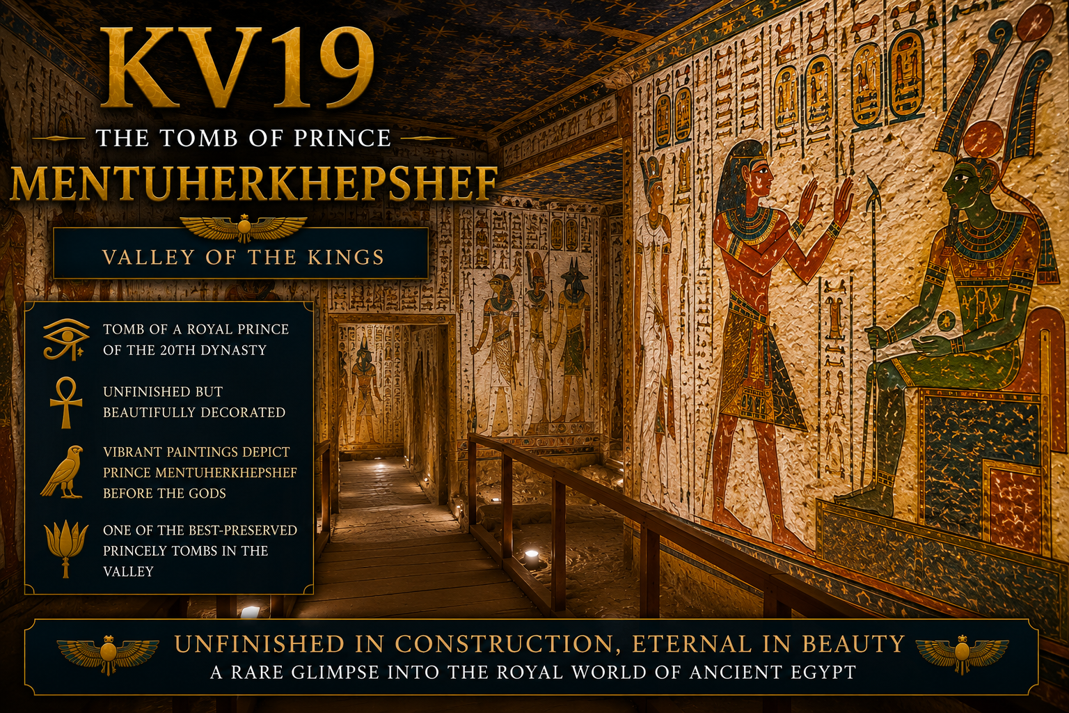 KV19: The Tomb of Prince Mentuherkhepshef