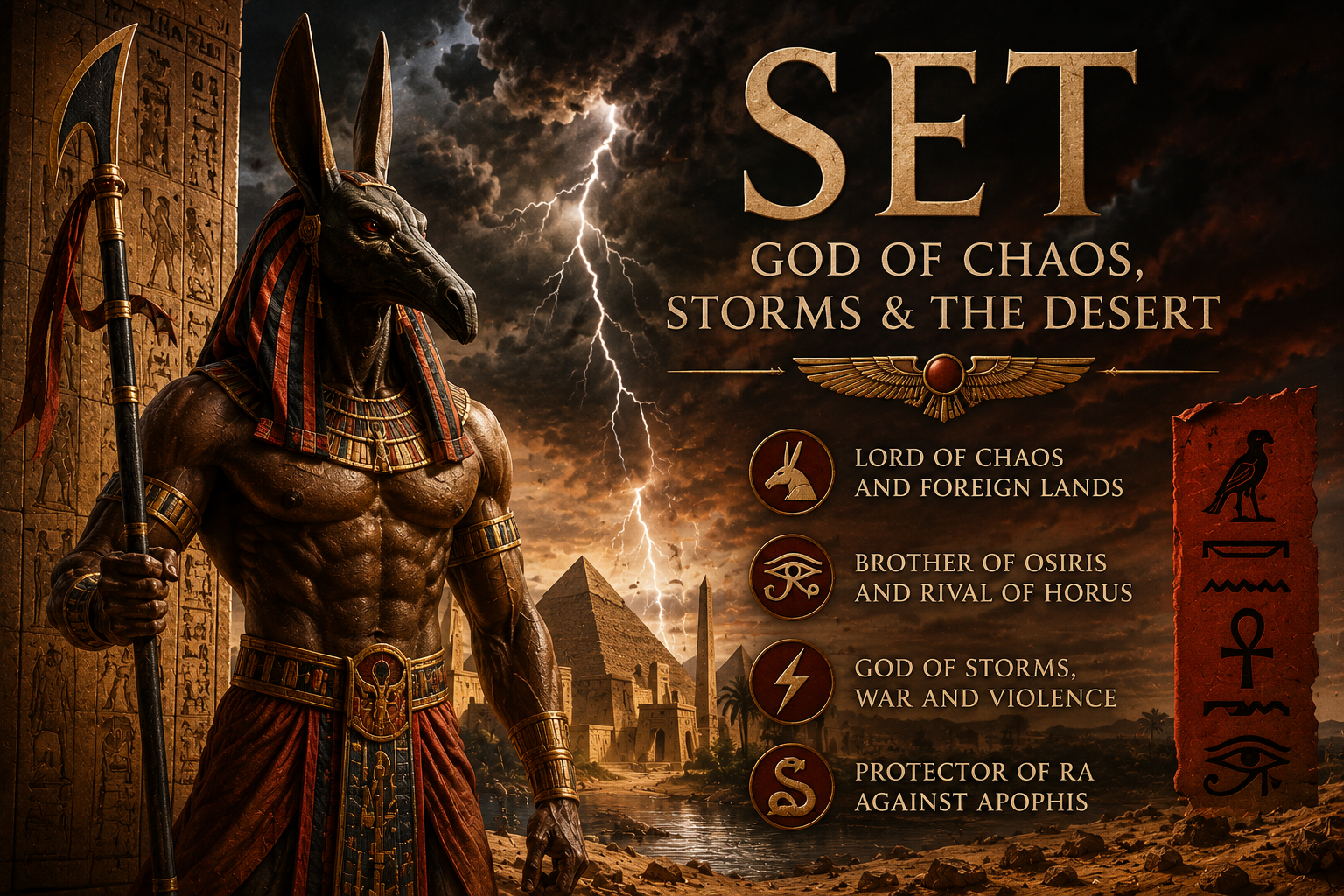 Set: The Egyptian God of Chaos, Storms, and the Desert