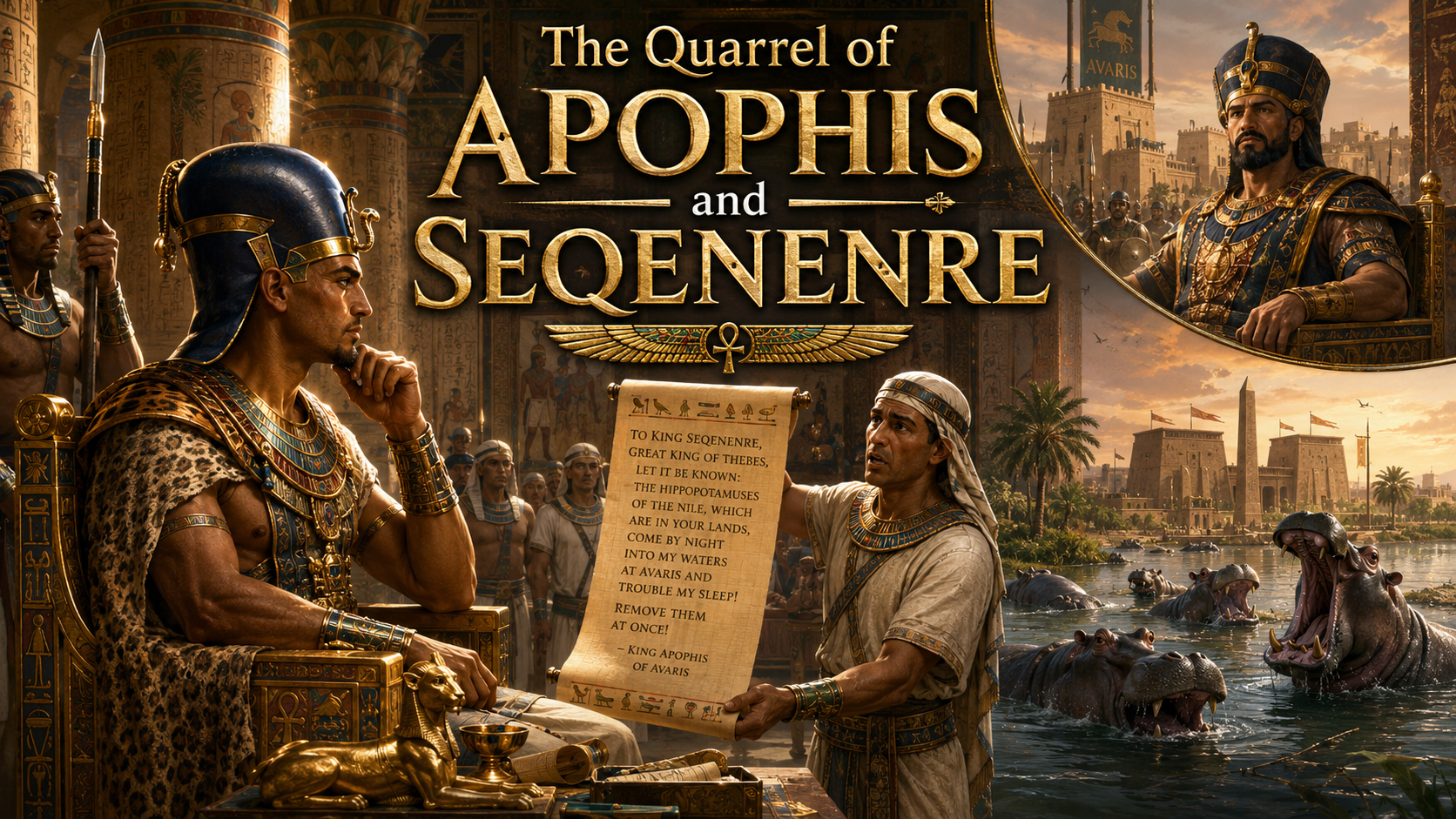 The Quarrel of Apophis and Seqenenre: The Hippopotamus War