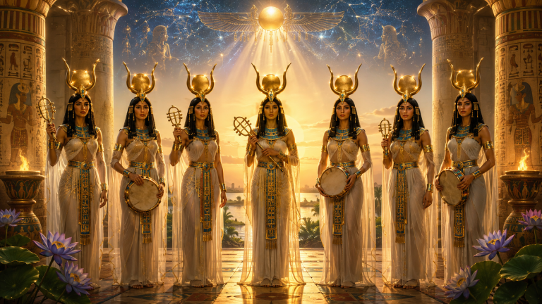 The Seven Hathors: Ancient Egypt's Mysterious Goddesses of Fate, Birth, and Destiny