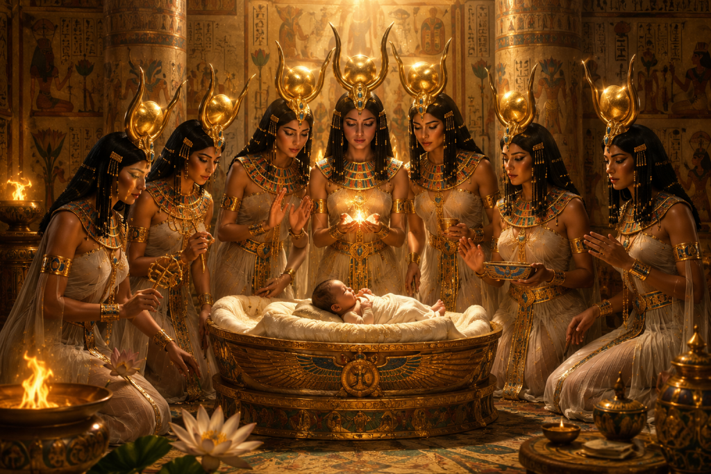 The Seven Hathors: Ancient Egypt's Mysterious Goddesses of Fate, Birth, and Destiny