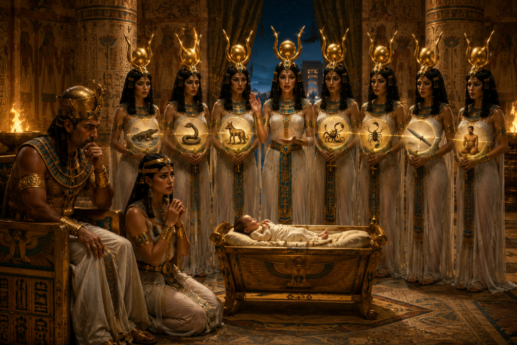 The Seven Hathors: Ancient Egypt's Mysterious Goddesses of Fate, Birth, and Destiny