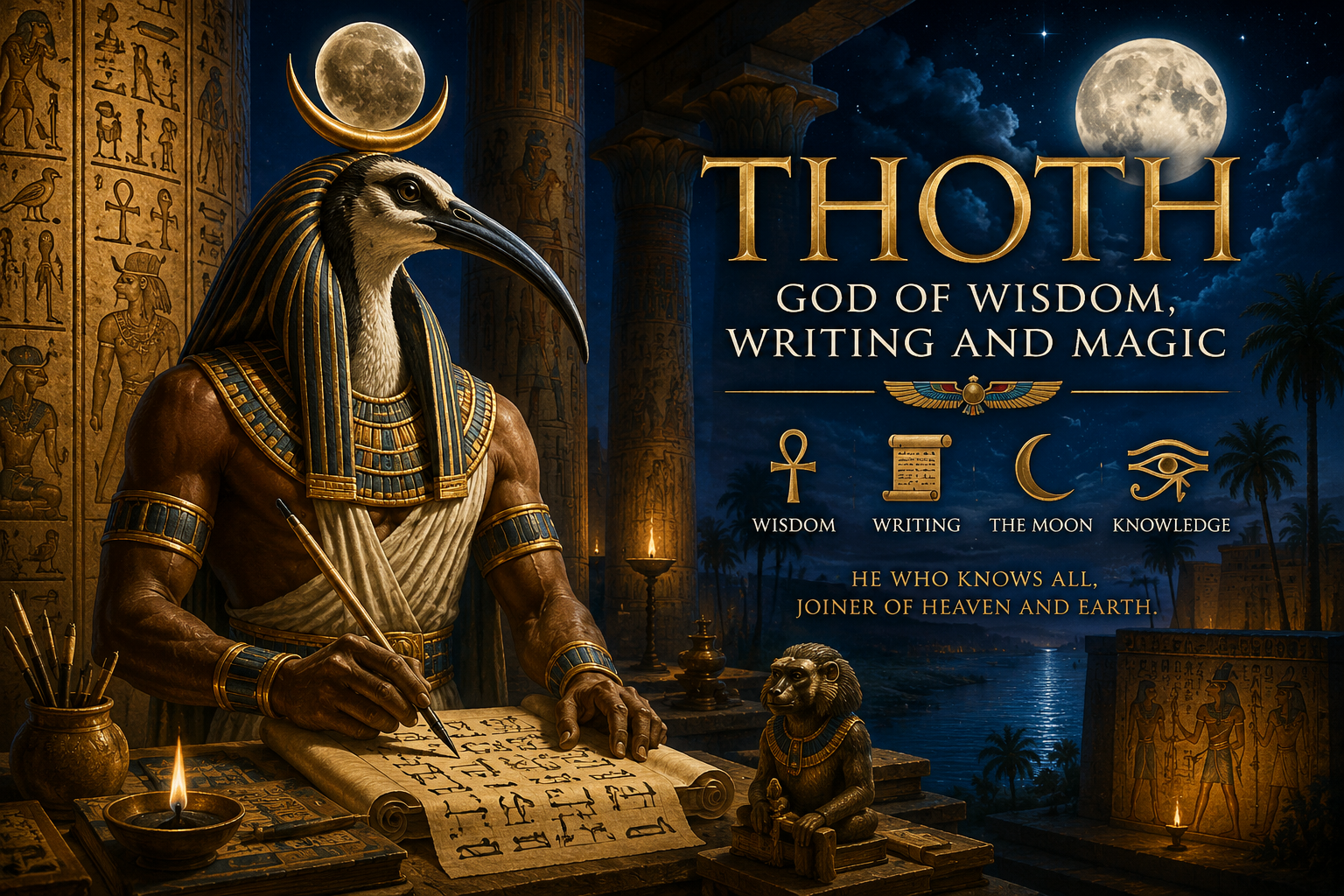 Thoth: The Egyptian God of Wisdom, Writing, and Magic