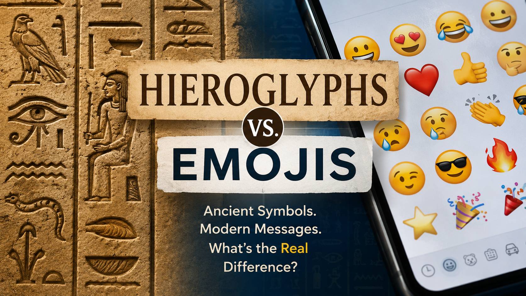 Were Egyptian Hieroglyphs the World’s First Emojis?