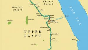 Ancient Egyptian Map - Upper Egypt