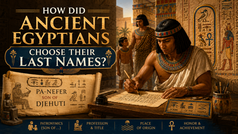 How Did Ancient Egyptians Choose Their Last Names?