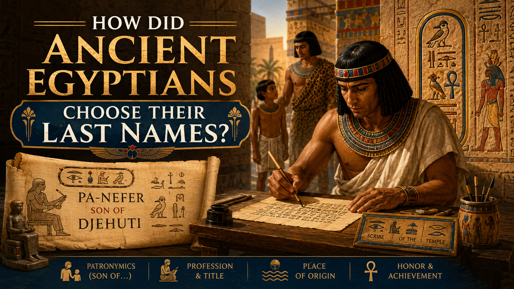 How Did Ancient Egyptians Choose Their Last Names?