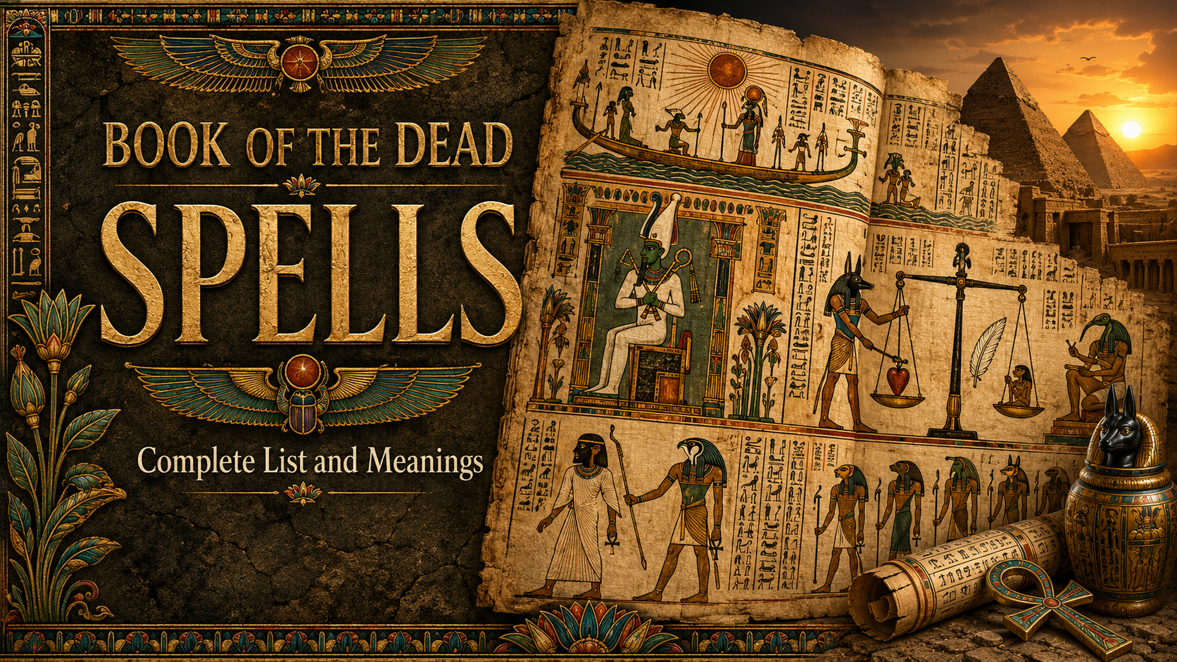 Ancient Egyptian Book of the Dead Spells: Complete List and Meanings