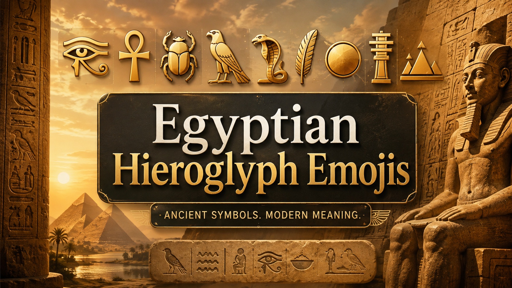 Egyptian Hieroglyph Emojis: Copy and Paste Ancient Egyptian Symbols