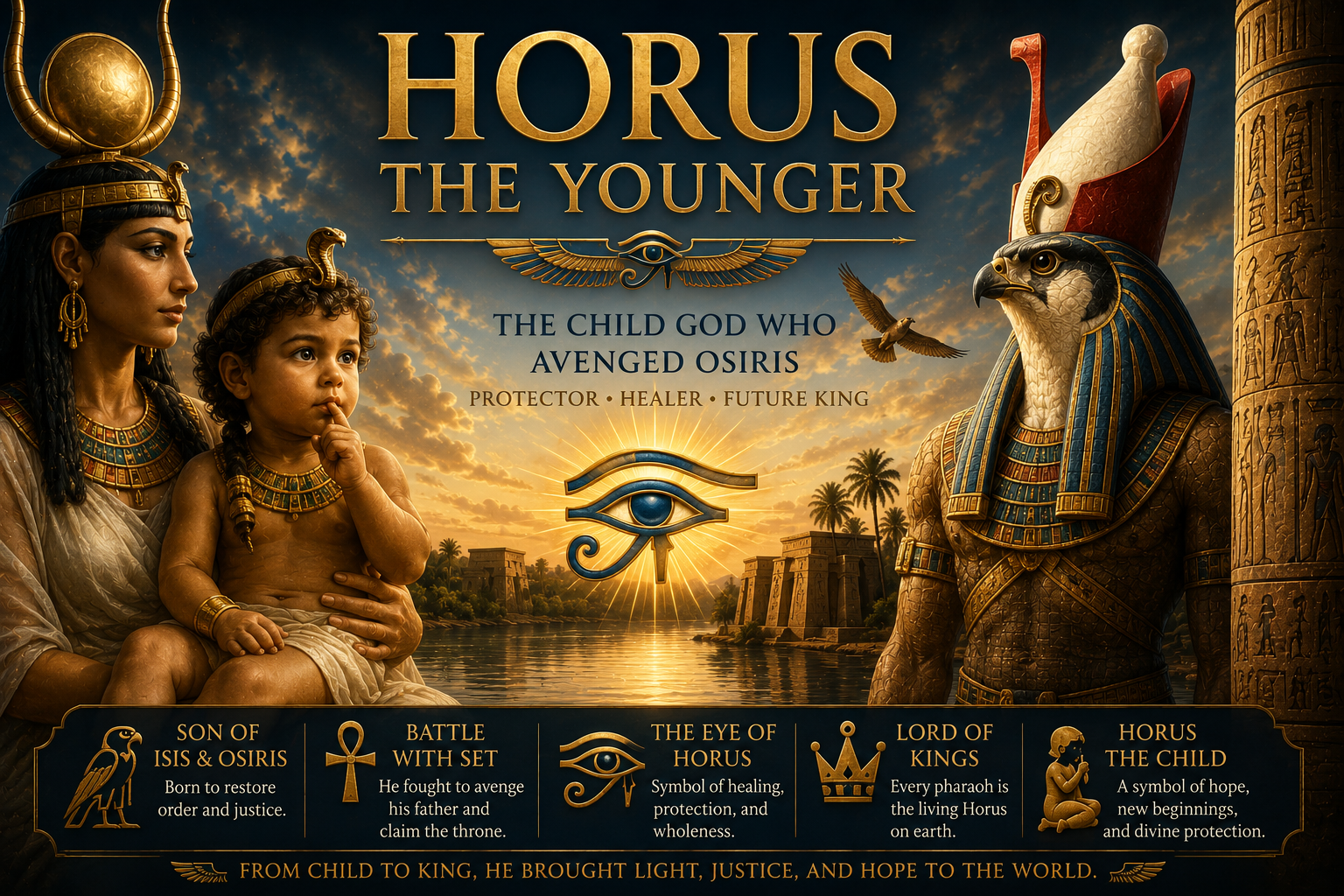 Horus the Younger: The Child God Who Avenged Osiris