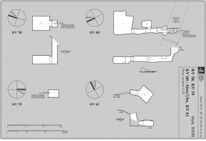 Map of KV 58 - 61 - Valley of the Kigns